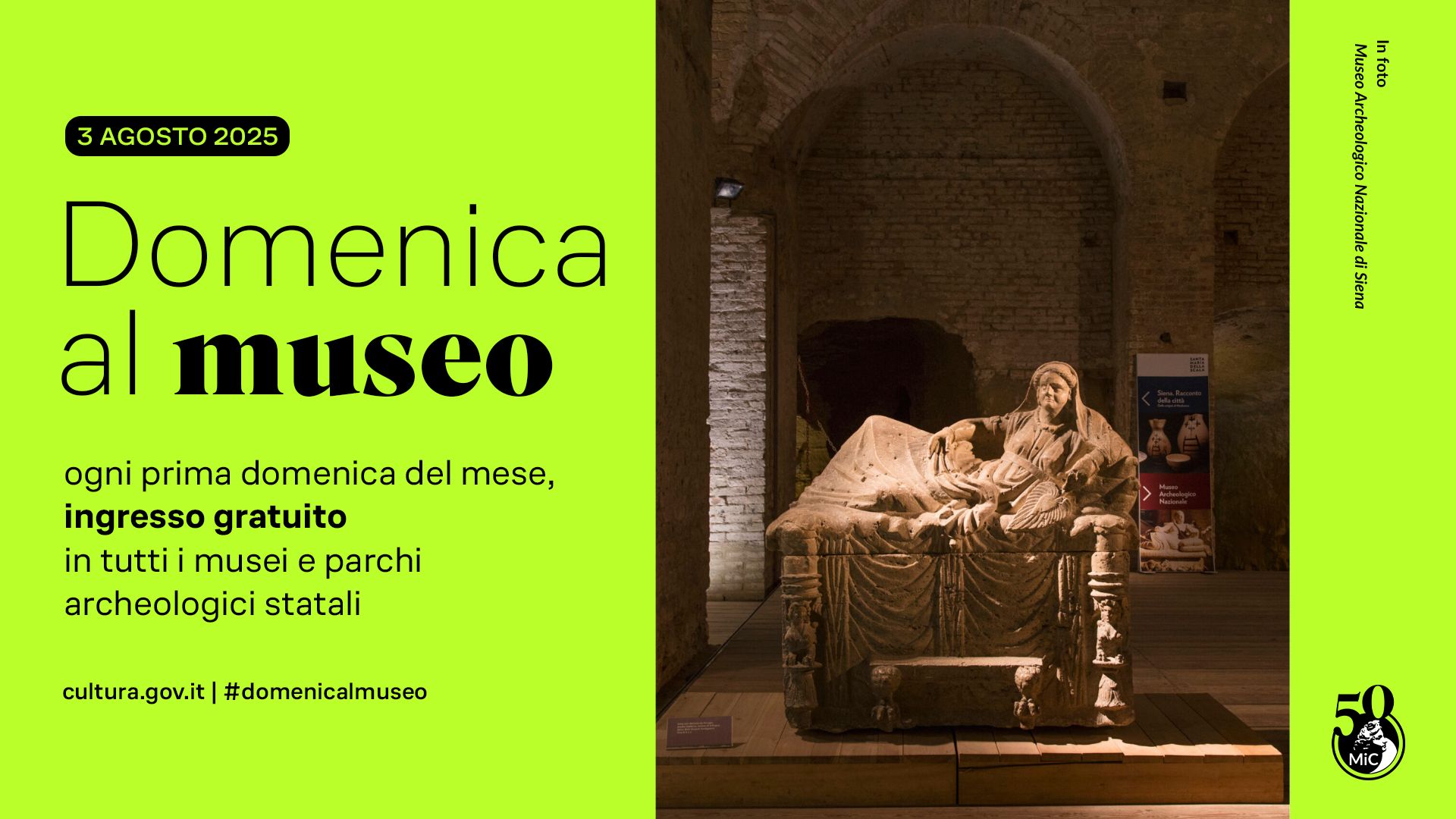3 agosto 2025, Museo Archeologico Nazionale di Siena: Domenica al Museo